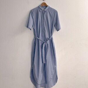 Trovata Birds of Paradis Striped Button Down Dress Size M